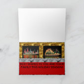 Boten met kerstverlichting Kaarten (Binnen)