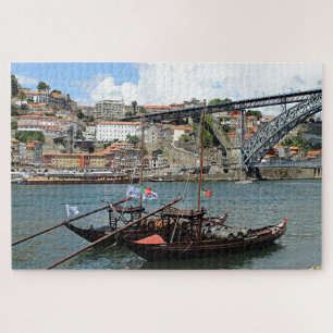 Boten met wijnvat, Porto, Portugal Legpuzzel