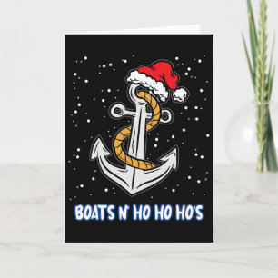 Boten N Ho Ho Hos Kerst Pyjama Grappig Humor X-m Kaart