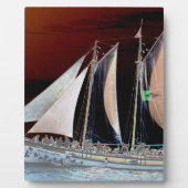 Boten onder zeilen fotoplaat (Voorkant)