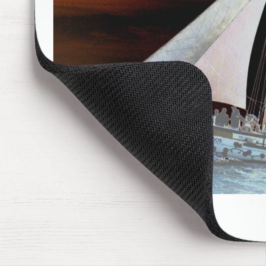 Boten onder zeilen muismat (Hoek)