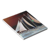 Boten onder zeilen notitieblok (Schuin)