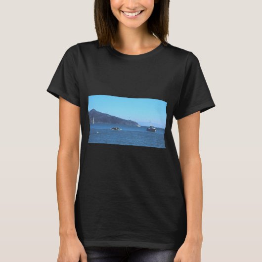 Boten op de baai t-shirt (Voorkant)