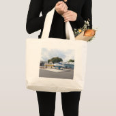 Boten Op De Harde Ondergrond Grote Tote Bag (Voorkant (product))