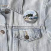 Boten Op De Harde Ondergrond Ronde Button 5,7 Cm (In situ)