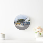 Boten Op De Harde Ondergrond Ronde Klok (Huis)