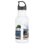 Boten Op De Harde Ondergrond Waterfles (Achterkant)