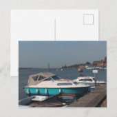 Boten op de Norfolk Broads Briefkaart (Voorkant / Achterkant)