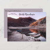 Boten op het Kozjakmeer Noord-Macedonië Briefkaart (Voorkant / Achterkant)