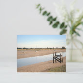 Boten op het wad briefkaart (Staand voorkant)