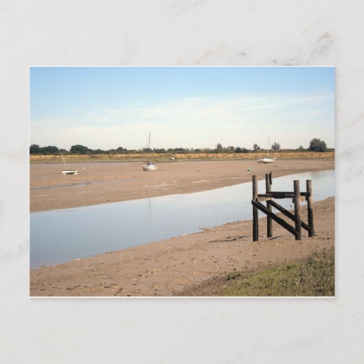 Boten op het wad briefkaart (Voorkant)