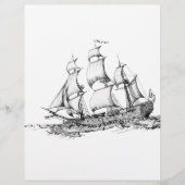 boten op het water flyer (Voorkant)