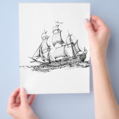 boten op het water flyer (Hand)