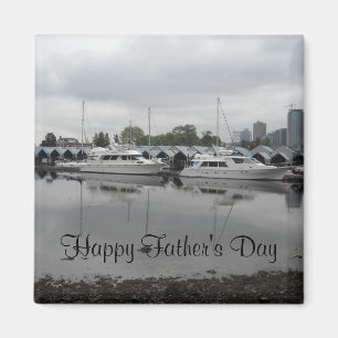 Boten op het water magneet