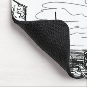 boten op het water muismat (Hoek)