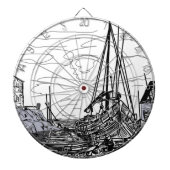 boten op het zee dartbord (Voorkant)