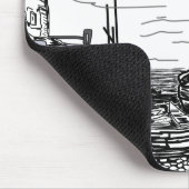 boten op het zee muismat (Hoek)