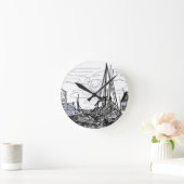 boten op het zee ronde klok (Huis)
