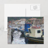 Boten op Sardinië Briefkaart (Voorkant / Achterkant)