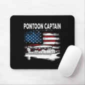 Boten Ponton Kapitein 4 juli Pontonboot Muismat (Met muis)