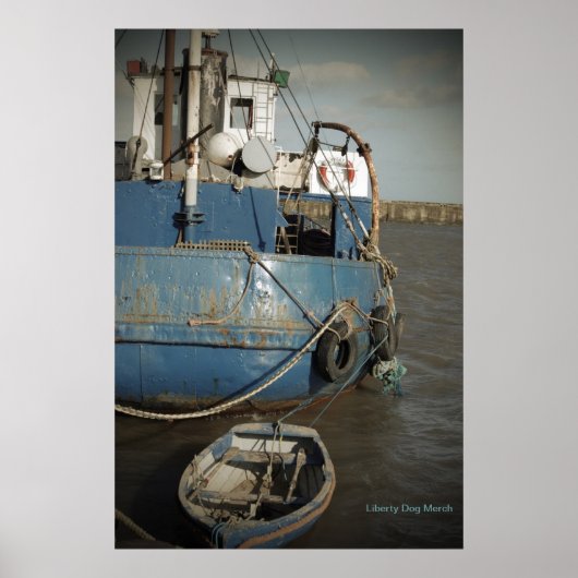 BOTEN POSTERS - SCHIP - STRAND - FOTOGRAFIE (Voorkant)