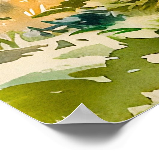 Boten rusten bij de Waterverf de Havelland Poster (Hoek)