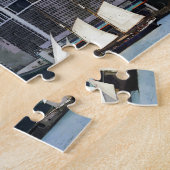Boten - Schooner Against the Manhattan Skyline Legpuzzel (Zijkant)