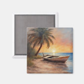 Boten & Stranden - 1 Magneet (Voorkant / Achterkant)