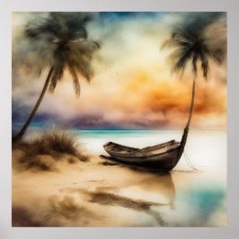 Boten & Stranden - 4 Poster