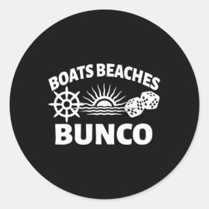 Boten Stranden Bunco Cruise Reizen Meisjes Game Tr Ronde Sticker