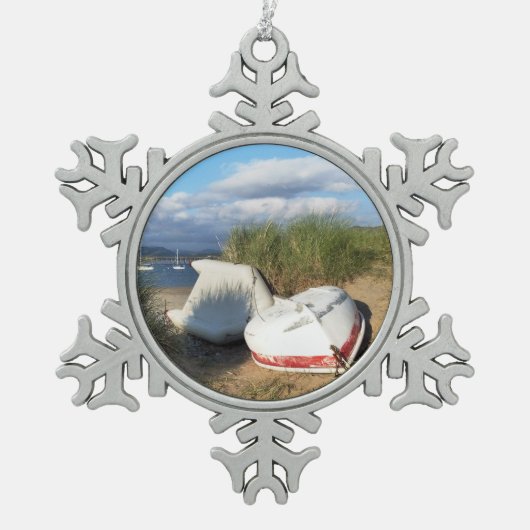 BOTEN TIN SNEEUWVLOK ORNAMENT (Voorkant)