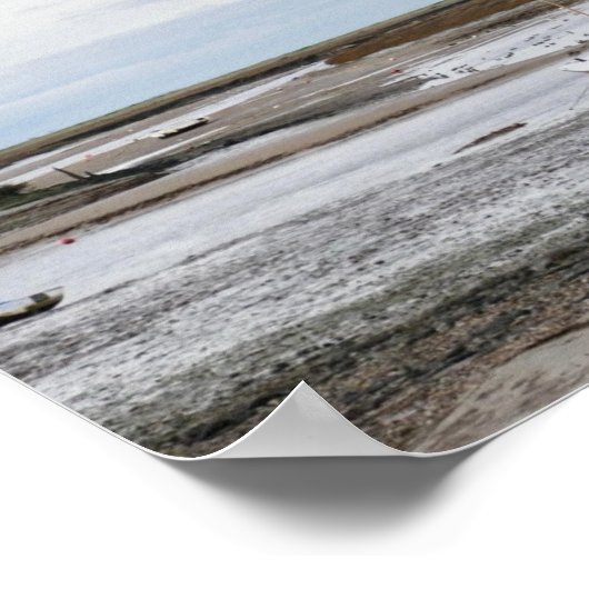 Boten van Burnham Overy Staithe Poster (Hoek)