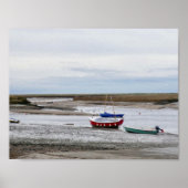 Boten van Burnham Overy Staithe Poster (Voorkant)