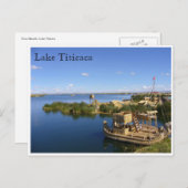 Boten van de titicaca briefkaart (Voorkant / Achterkant)