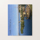 Boten van de titicaca legpuzzel (Verticaal)