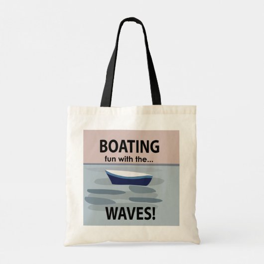 boten varen plezier met de golven boten tote bag (Achterkant)