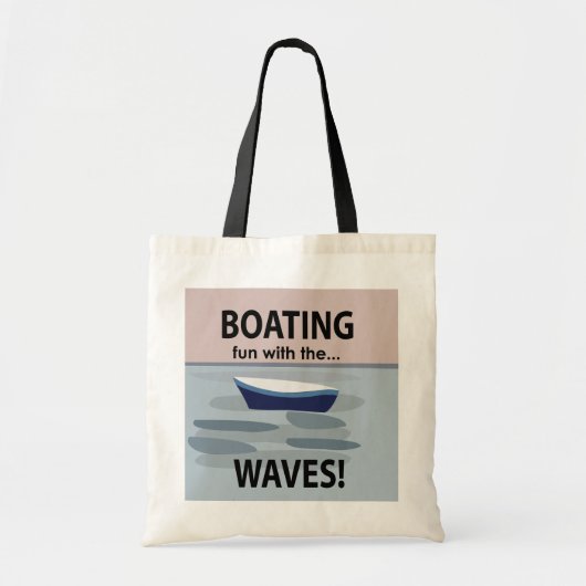 boten varen plezier met de golven boten tote bag (Voorkant)