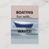 boten varen plezier met de golven boten visitekaartje (Voorkant)