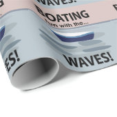 Boten varen zeilboot plezier met de golven boten cadeaupapier (Rol Hoek)