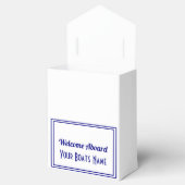 Boten welkom aan boord cadeau bedankdoosjes (Geopend)