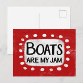 Boten zijn mijn jam Briefkaart (Voorkant / Achterkant)