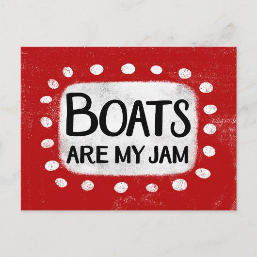 Boten zijn mijn jam Briefkaart (Voorkant)