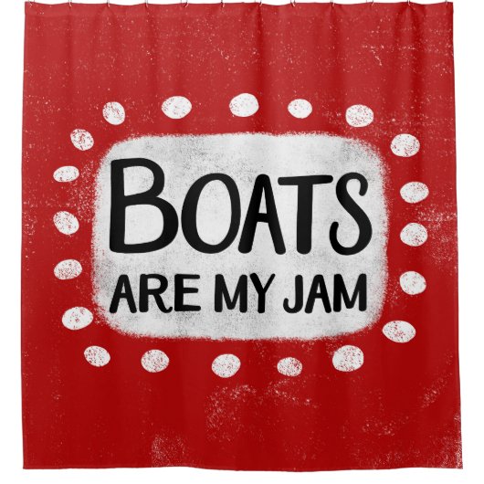 Boten zijn mijn jam douchegordijn (Voorkant)