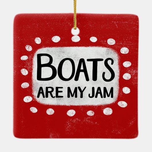 Boten zijn mijn jam Ornament (Achterkant)