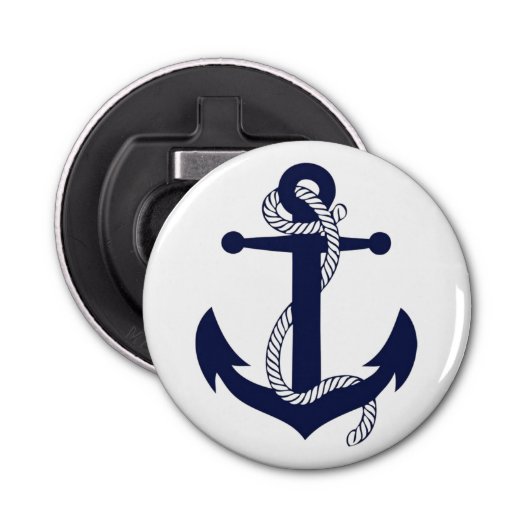 botenankerflesopener met beste verkoop button flesopener (Voorkant)