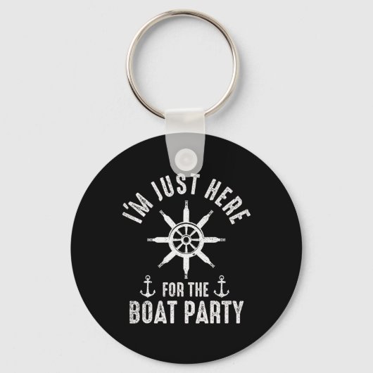 Botenfeest Vaar Kapitein Boot Eigenaar Zeiler Boot Sleutelhanger (Voorkant)