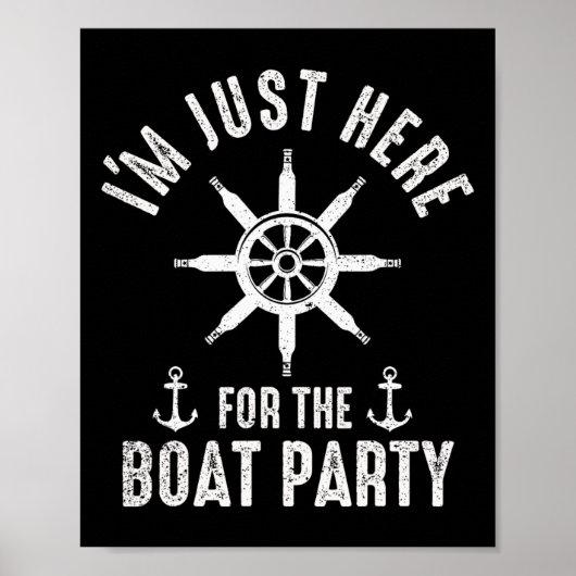 Botenfeest Vaar Kapitein Boot Eigenaar Zeiler Bote Poster (Voorkant)