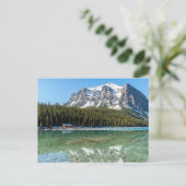 Botenhuis naast Lake Louise - Banff, Canada Briefkaart (Staand voorkant)