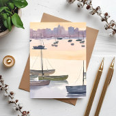 Botenmarina | Aquarel Oceaabaai Kaart