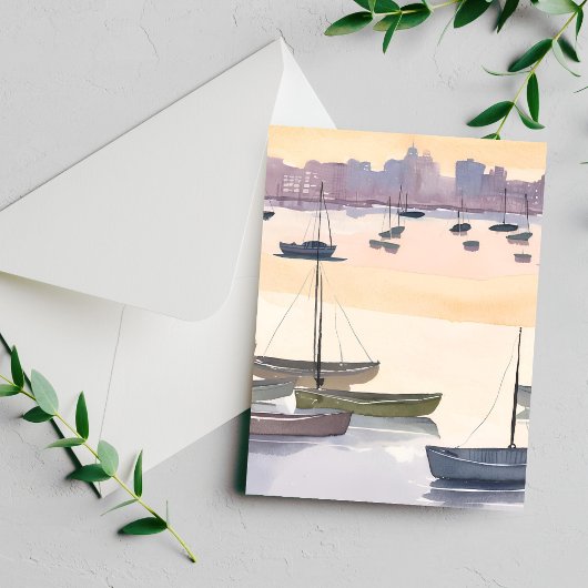 Botenmarina | Aquarel Oceaabaai Kaart